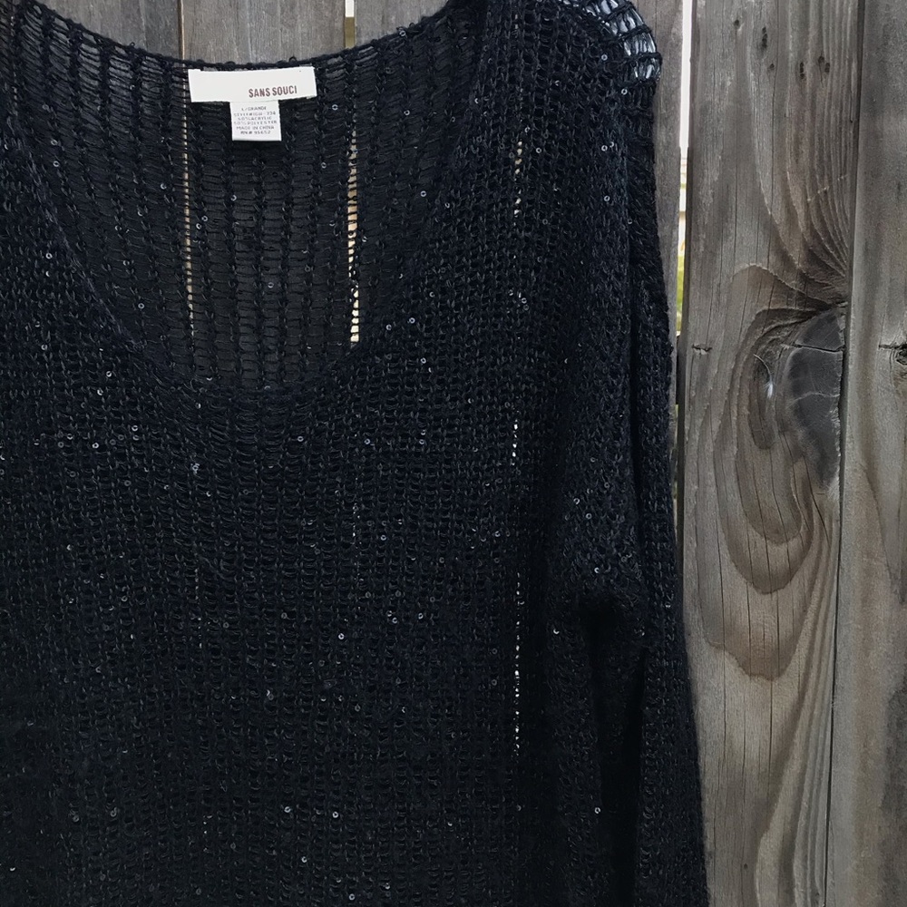 Sans Souci Sequined Sweater Tunic